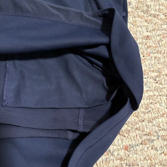 Athleta Fairway High Rise Golf 18" Skort Built in Shorts Navy Blue- Size XS - Picture 14 of 14